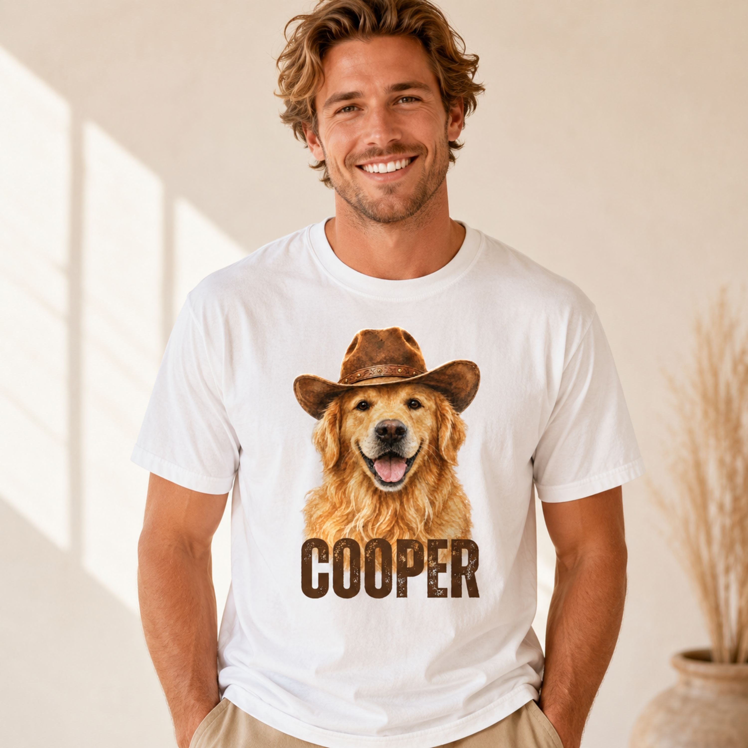 Custom Pet Shirt – Personalized Western Pet Portrait Tee