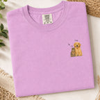 Custom Watercolor Pet Portrait Shirt with Name – Dog & Cat T-Shirt