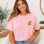 Custom Watercolor Pet Portrait Shirt with Name – Dog & Cat T-Shirt