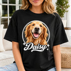 Custom Dog Shirt – Personalized Vintage Pet Portrait T-Shirt