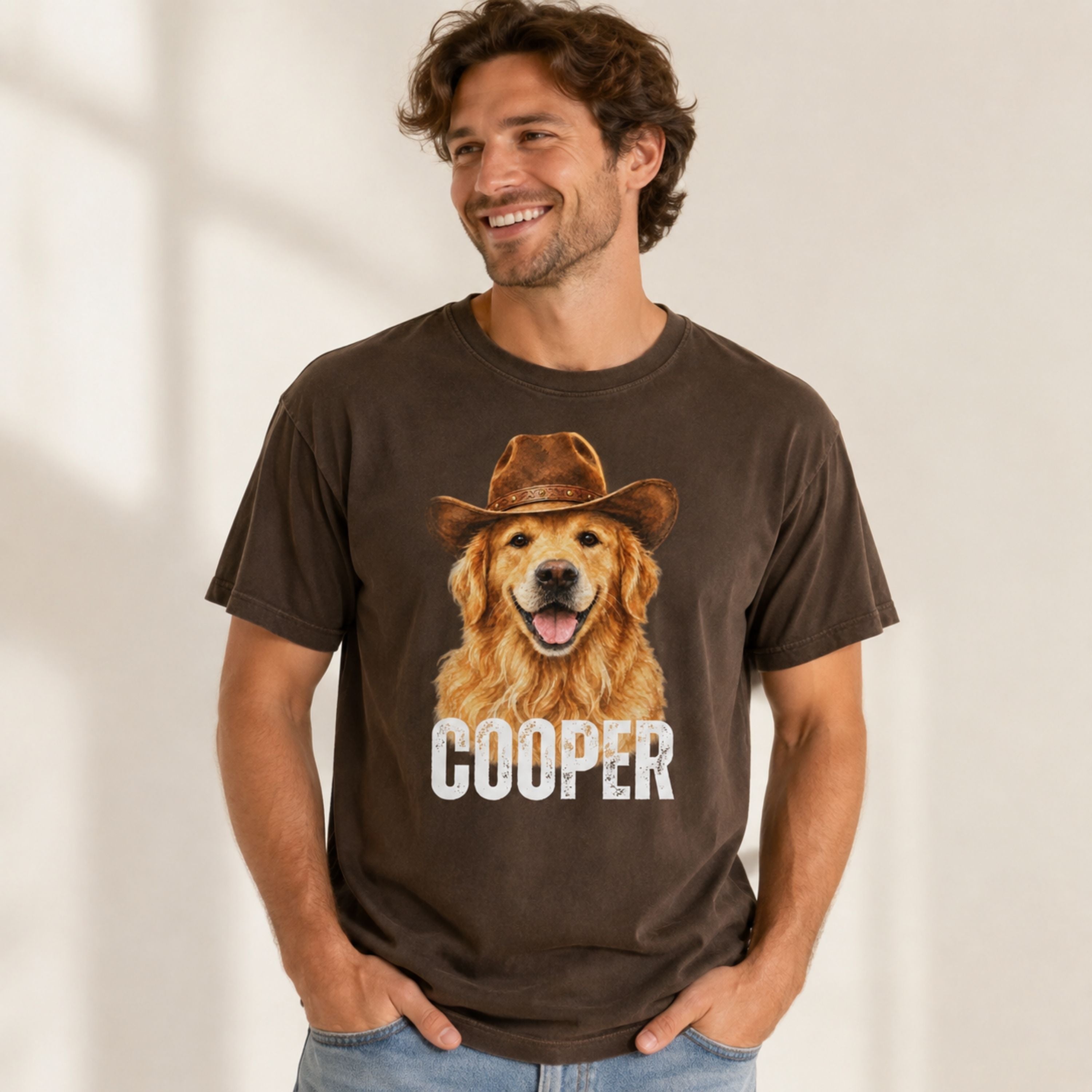 Custom Pet Shirt – Personalized Western Pet Portrait Tee