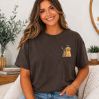 Custom Watercolor Pet Portrait Shirt with Name – Dog & Cat T-Shirt