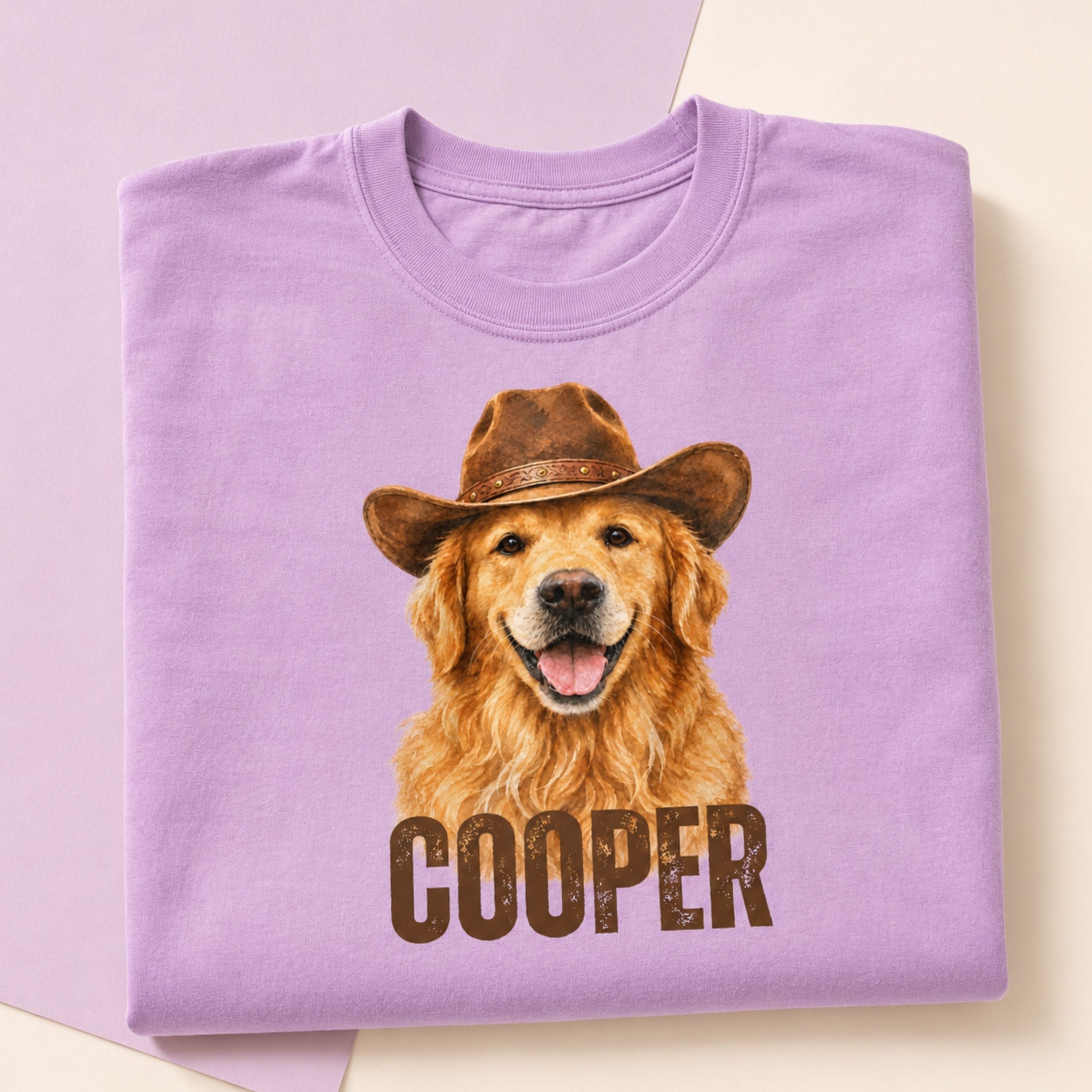 Custom Pet Shirt – Personalized Western Pet Portrait Tee