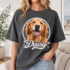 Custom Dog Shirt – Personalized Vintage Pet Portrait T-Shirt