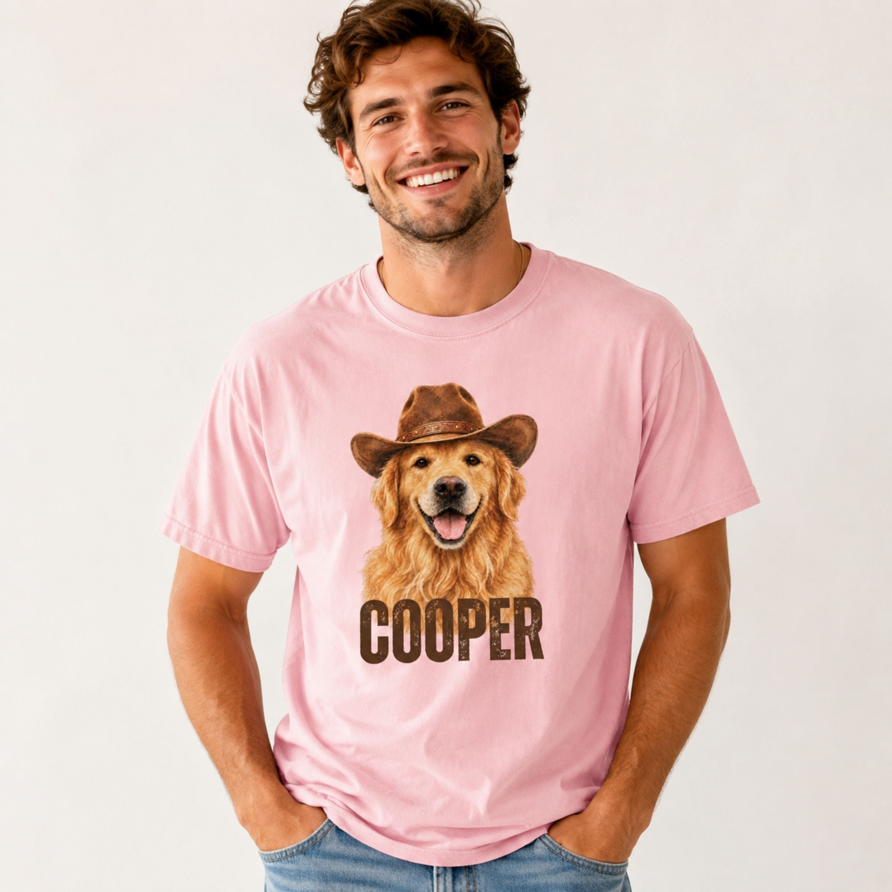 Custom Pet Shirt – Personalized Western Pet Portrait Tee