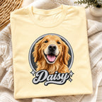 Custom Dog Shirt – Personalized Vintage Pet Portrait T-Shirt