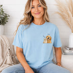 Custom Two Pet Portrait T-Shirt with Names | Personalized Pet Shirt