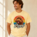 Custom Dog Shirt with Name – Retro Personalized Pet T-Shirt