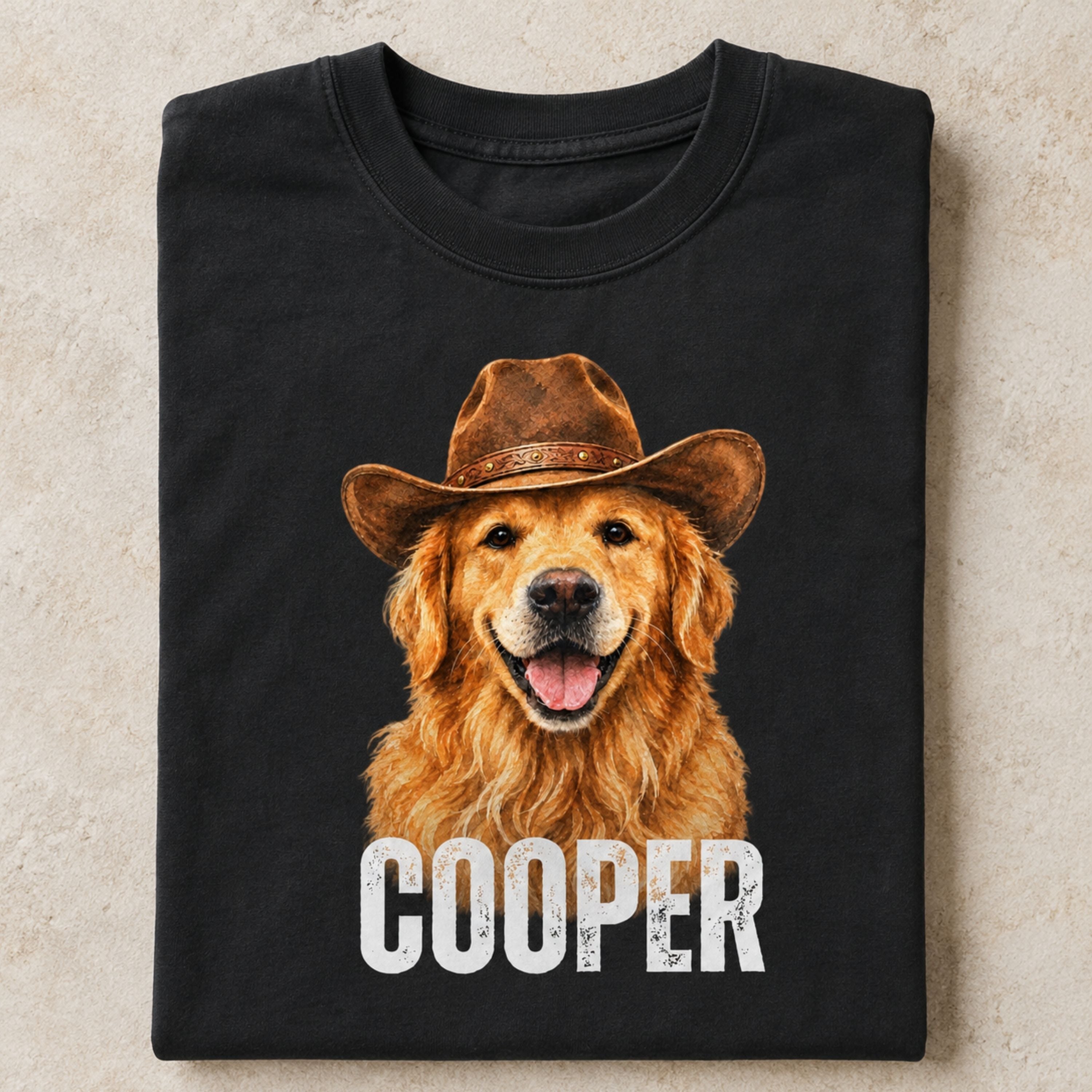 Custom Pet Shirt – Personalized Western Pet Portrait Tee