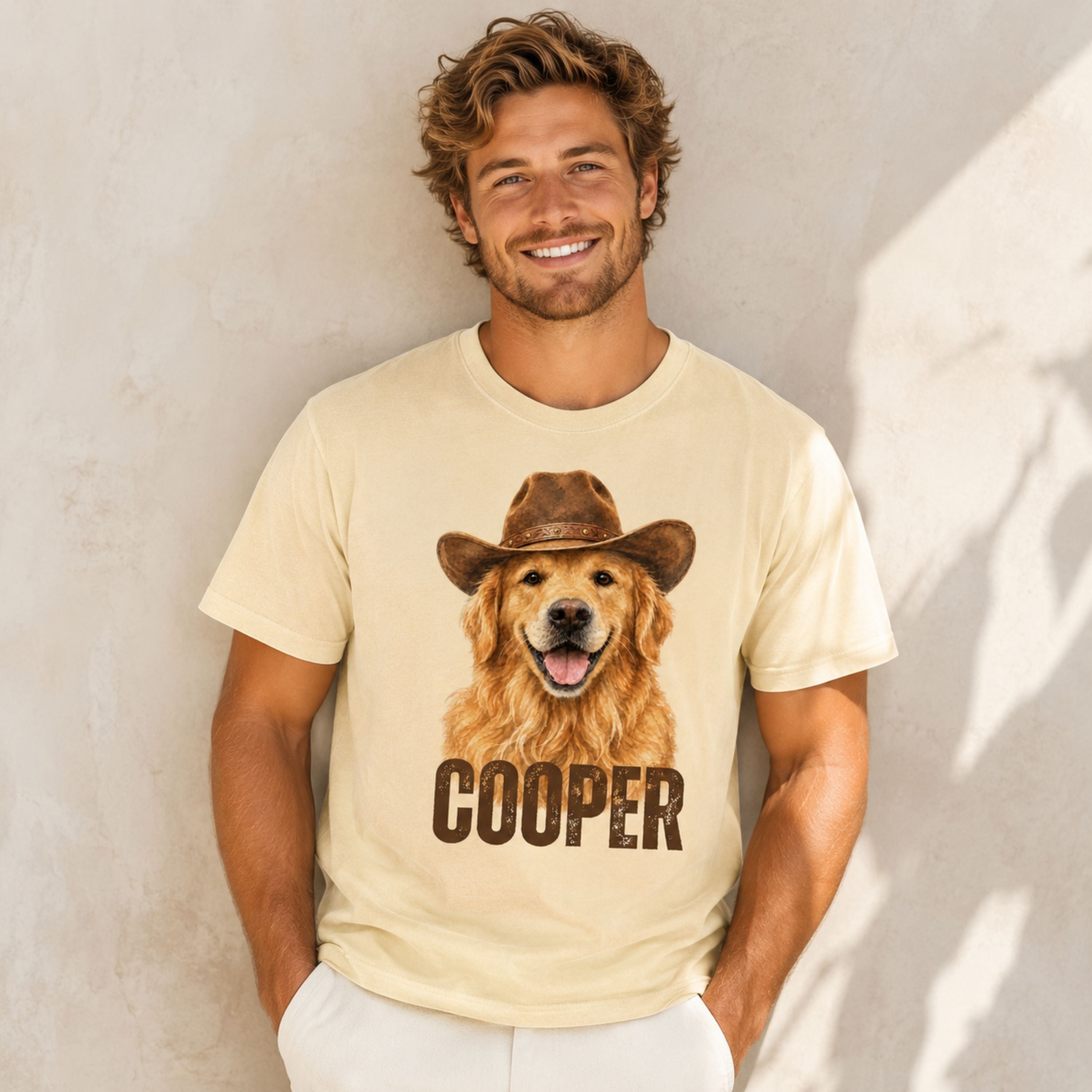 Custom Pet Shirt – Personalized Western Pet Portrait Tee