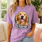 Custom Dog Shirt – Personalized Vintage Pet Portrait T-Shirt