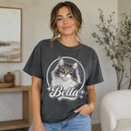 Custom Cat Shirt – Personalized Vintage Pet Portrait Tee