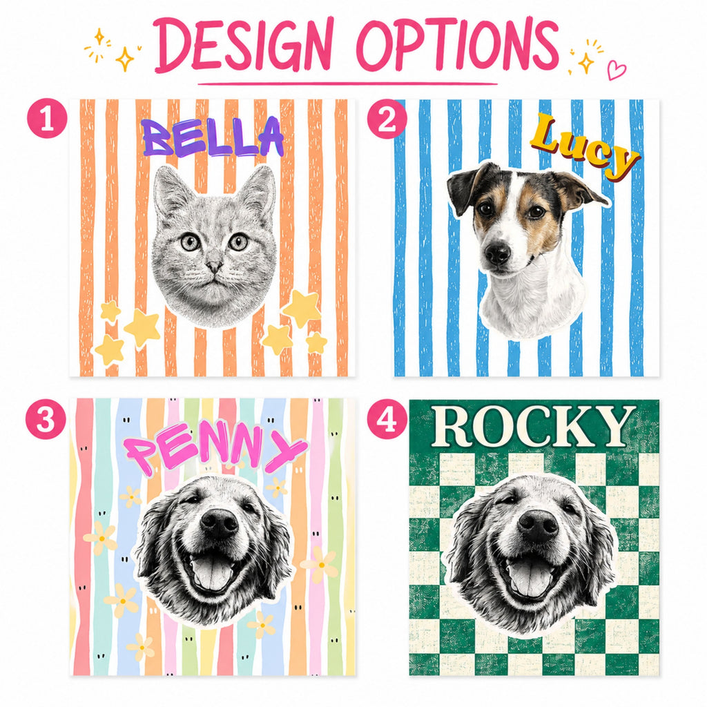Personalized Vintage Pet Portrait T-Shirt | Custom Dog & Cat Tee