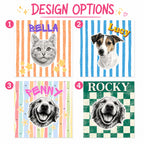 Personalized Vintage Pet Portrait T-Shirt | Custom Dog & Cat Tee