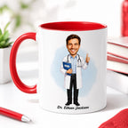 Personalized Doctor Caricature Mug – Create Their Gift Today
