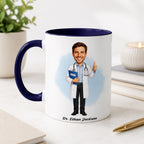 Personalized Doctor Caricature Mug – Create Their Gift Today
