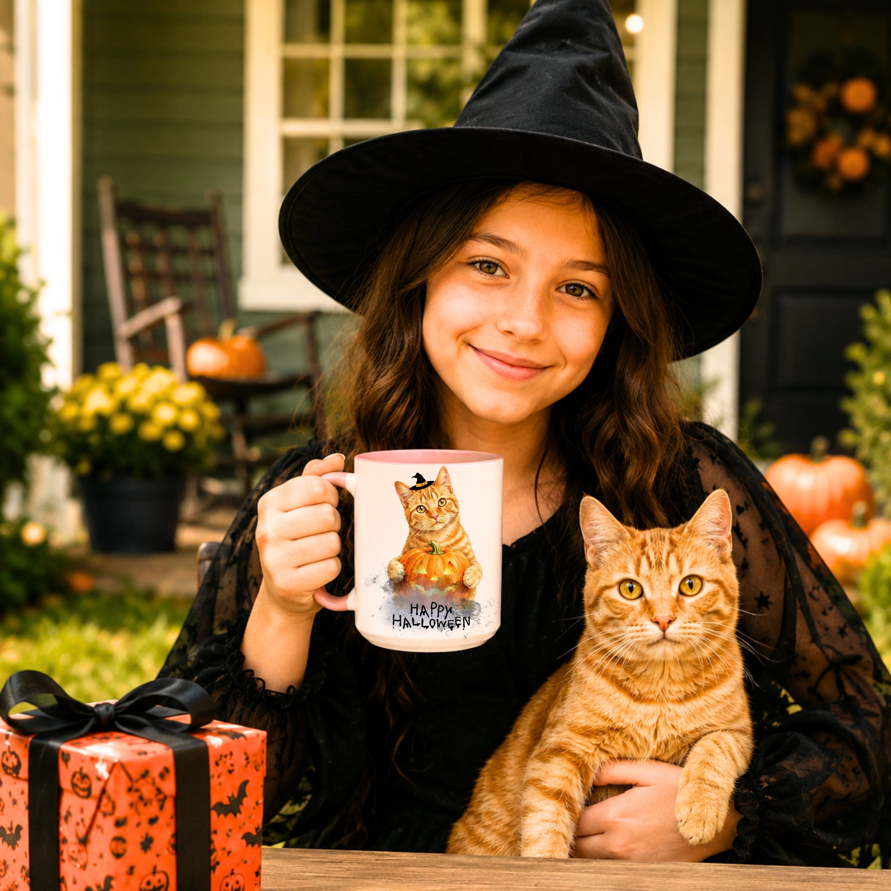 Personalized Halloween Pet Mug | Custom Cat & Dog Photo Gift