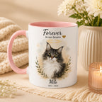 Custom Pet Memorial Mug – Personalized Watercolor Portrait