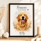 Custom Watercolor Pet Memorial Portrait – Forever Loved