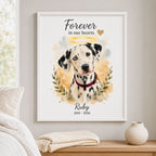 Custom Watercolor Pet Memorial Portrait – Forever Loved