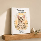 Custom Watercolor Pet Memorial Portrait – Forever Loved