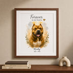 Custom Watercolor Pet Memorial Portrait – Forever Loved