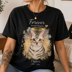 Custom Pet Memorial Shirt – Watercolor Portrait & Name