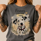 Custom Pet Memorial Shirt – Watercolor Portrait & Name
