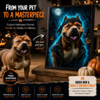 Custom Spooky Royal Pet Portrait | Gothic Halloween Art