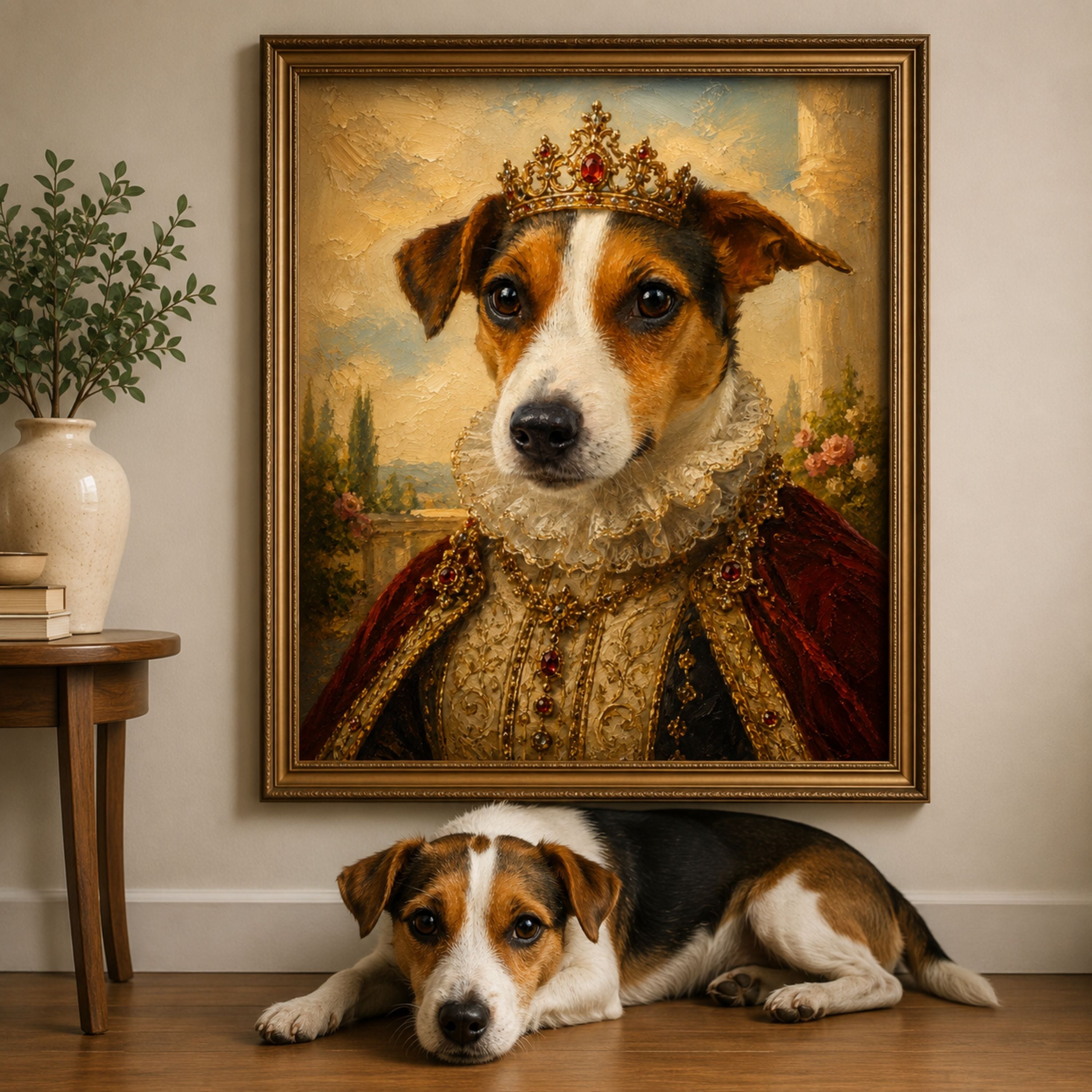 Custom Renaissance Pet Portrait | Royal Oil Painting Gift