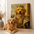 Custom Renaissance Pet Portrait | Royal Oil Painting Gift