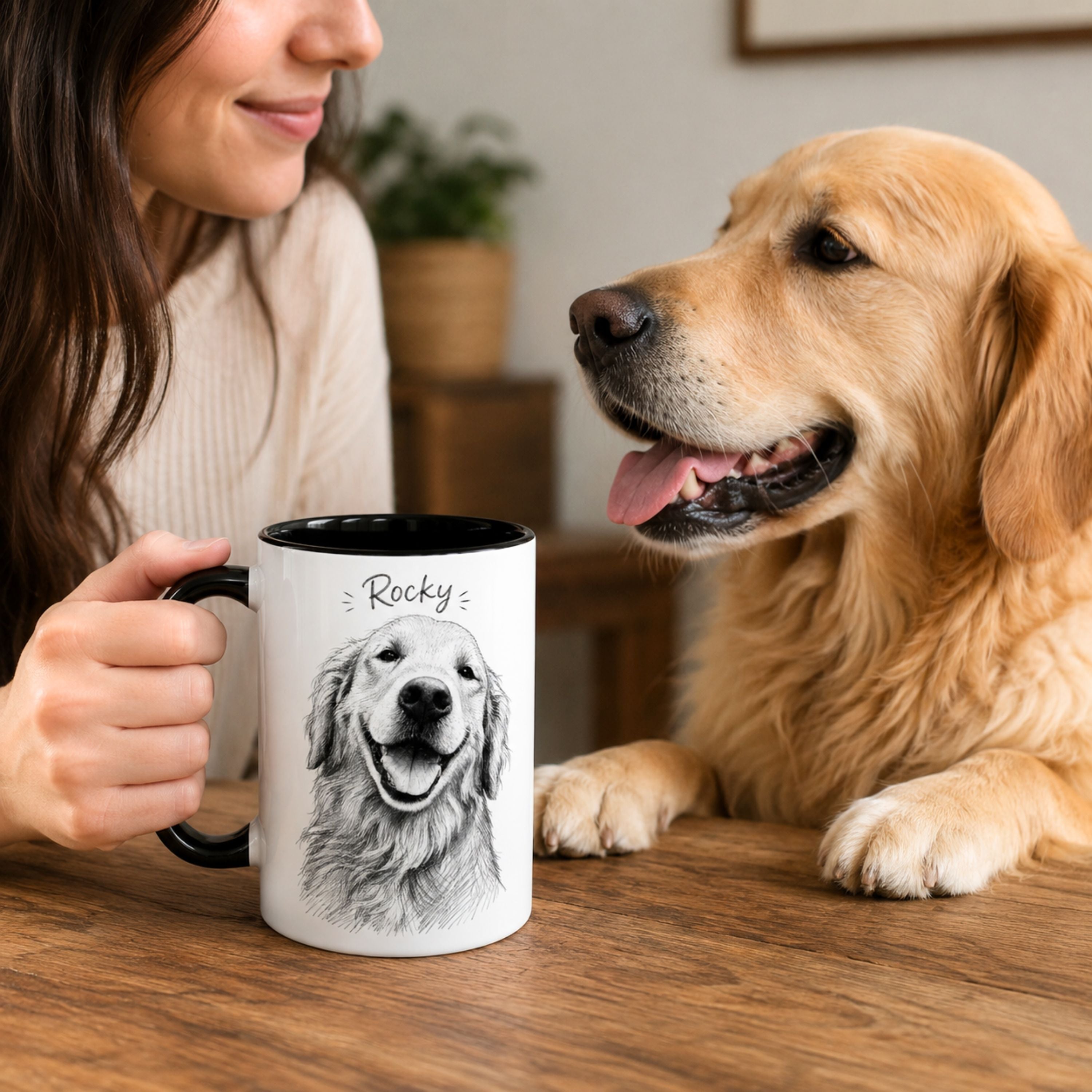 Custom Street Style Dog Portrait Mug | Personalized Pet Coffee Cup