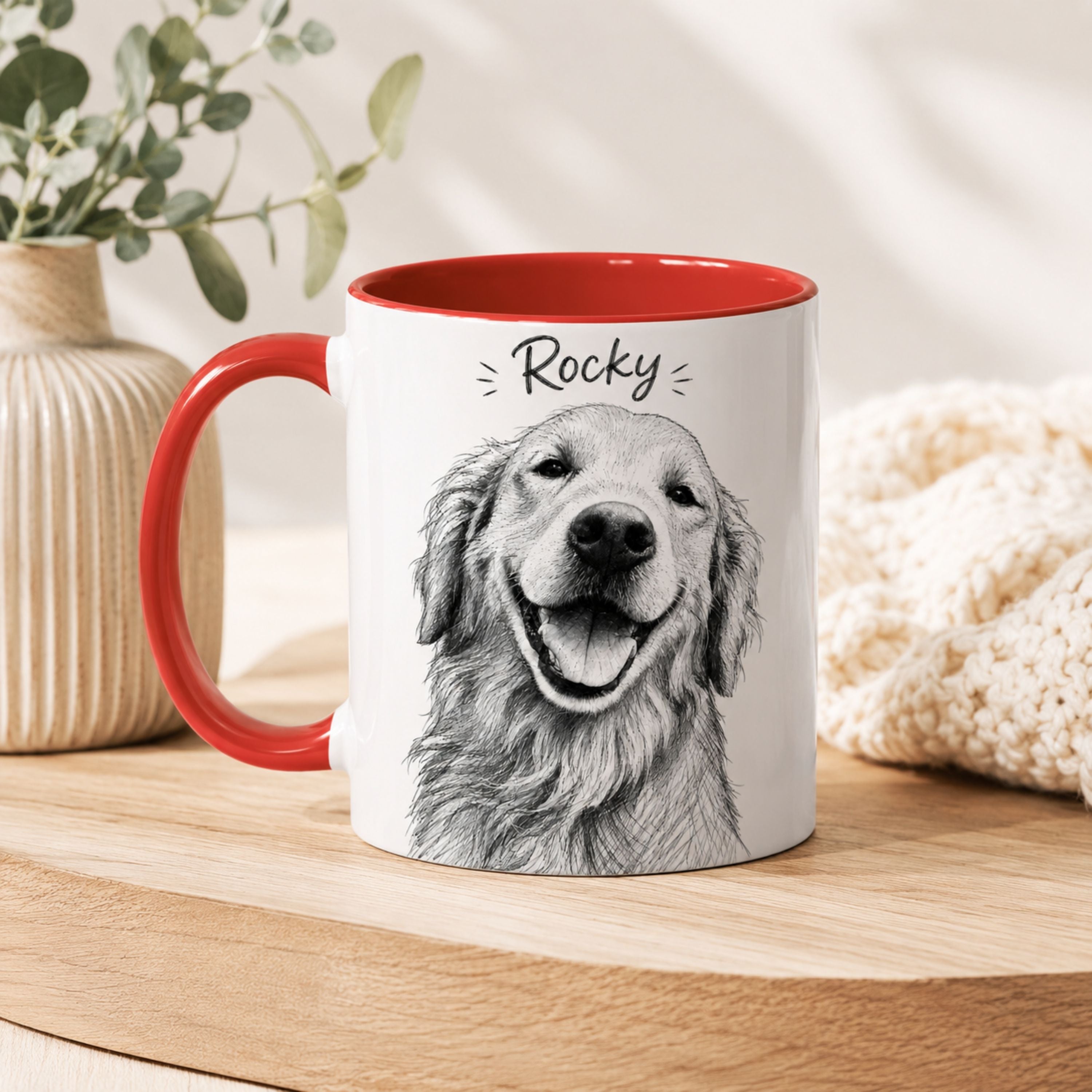 Custom Street Style Dog Portrait Mug | Personalized Pet Coffee Cup