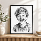 Custom Street Style Ink Portrait from Photo
