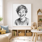 Custom Street Style Ink Portrait from Photo