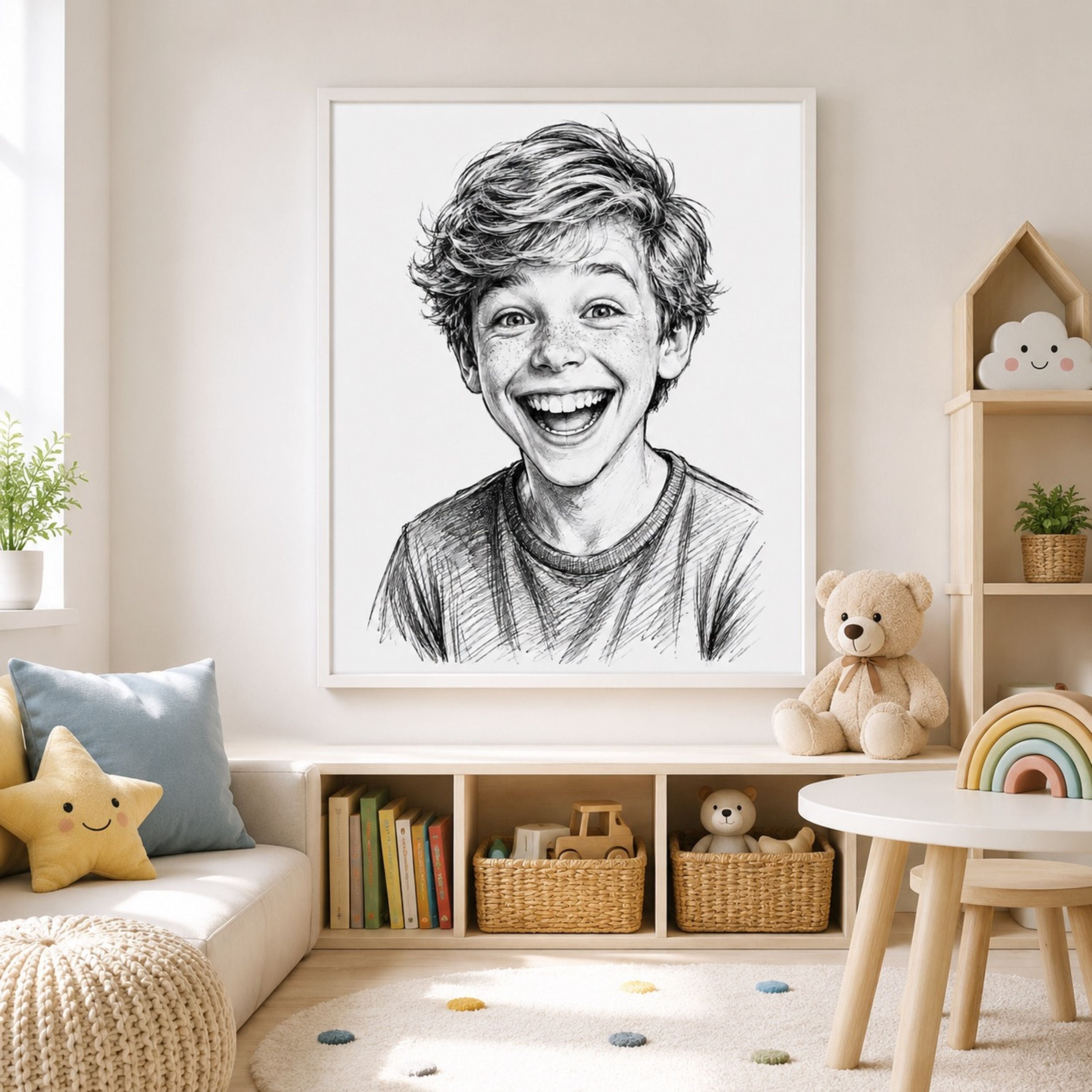 Custom Street Style Ink Portrait from Photo