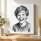 Custom Street Style Ink Portrait from Photo