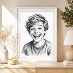 Custom Street Style Ink Portrait from Photo