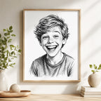 Custom Street Style Ink Portrait from Photo