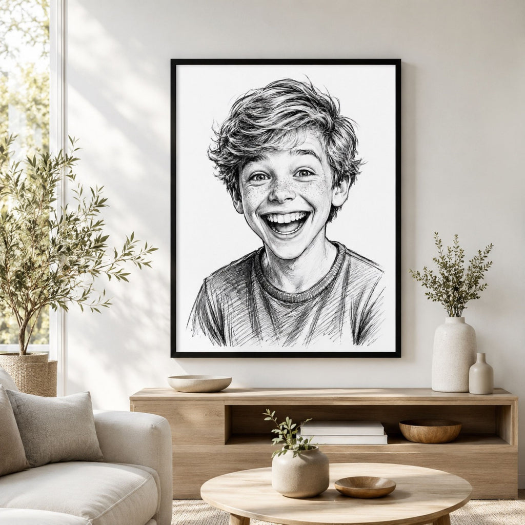 Custom Street Style Ink Portrait from Photo