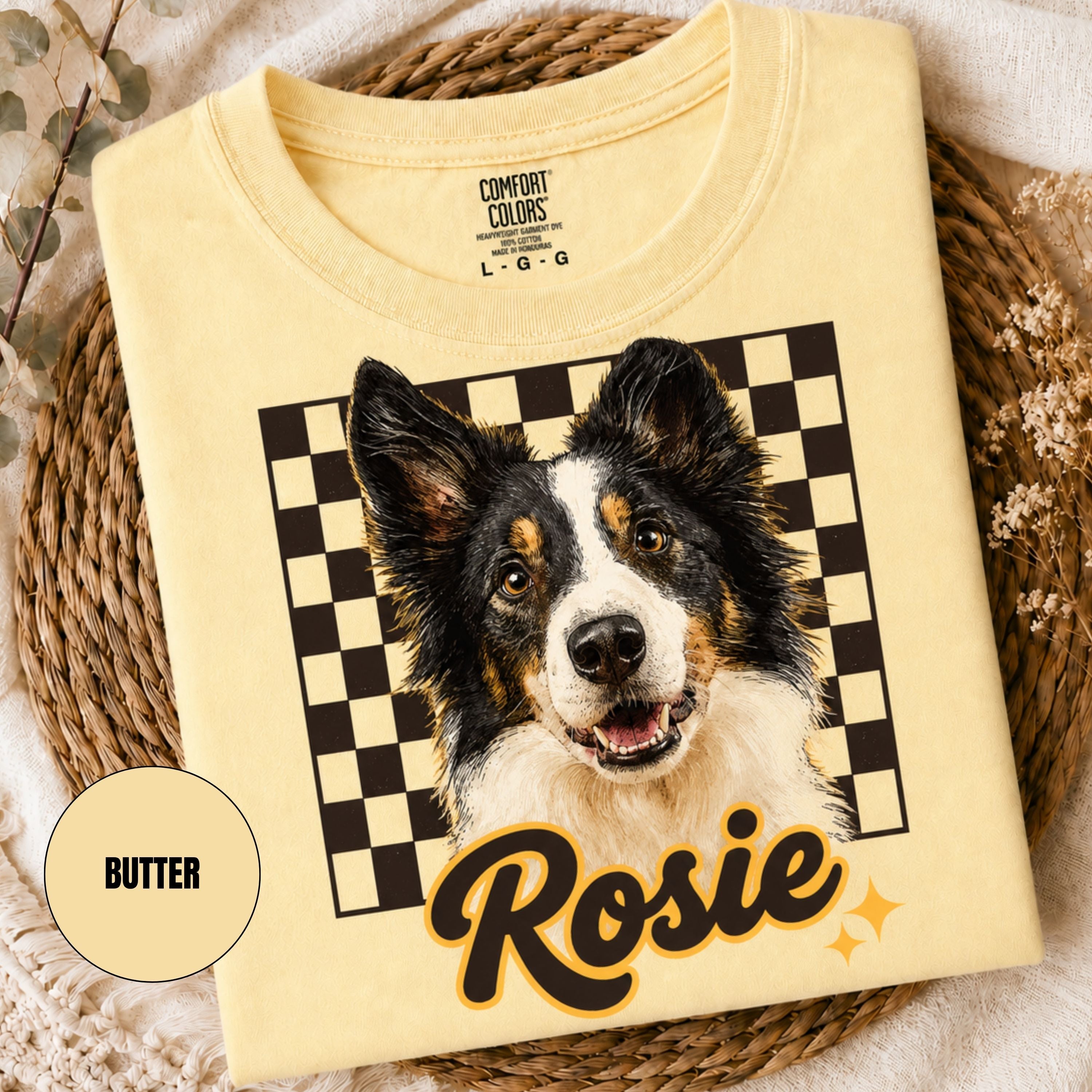 Custom Vintage Retro Pet Shirt | Personalized Dog Graphic Tee