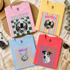 Personalized Vintage Pet Portrait T-Shirt | Custom Dog & Cat Tee