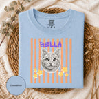 Personalized Vintage Pet Portrait T-Shirt | Custom Dog & Cat Tee