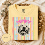 Personalized Vintage Pet Portrait T-Shirt | Custom Dog & Cat Tee