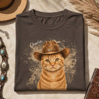 Custom Cat Shirt – Personalized Western Watercolor Portrait