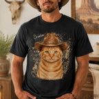 Custom Cat Shirt – Personalized Western Watercolor Portrait