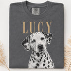 Custom Pet Portrait T-Shirt – Vintage Pencil Sketch