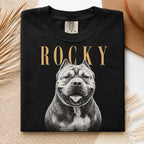 Custom Pet Portrait T-Shirt – Vintage Pencil Sketch
