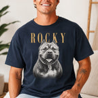 Custom Pet Portrait T-Shirt – Vintage Pencil Sketch