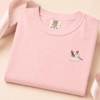 Custom Pet Portrait Shirt – Watercolor Name & Paw Tee
